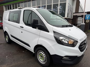 2018 FORD TRANSIT CUSTOM 2.0 320 EcoBlue Crew Van Double Cab 5dr Diesel Manual L1 H1 Euro 6 (6 Seat) (105 ps) &pound;11300.00