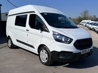 USED 2018 03 FORD TRANSIT CUSTOM 2.0 300 EcoBlue Panel Van 5dr Diesel Manual L2 H2 Euro 6 (105 ps) CAMPER CONVERSION, NO VAT,