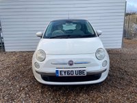 USED 2010 60 FIAT 500 1.2 Lounge Hatchback 3dr Petrol Manual Euro 5 (s/s) (69 bhp) 2 keys, sunroof, ulez