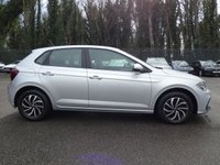 USED 2022 72 VOLKSWAGEN POLO 1.0 TSI Life 5d 95 S/S 1 OWNER FROM NEW, FULL VW SERVICE HISTORY, APPLE CARPLAY / ANDROID AUTO (GIVES YOU SAT NAV), DIGITAL DASH, LANE ASSIST, CRUISE CONTROL & SPEED LIMITER, FRONT ASSIST, ELECTRIC FOLDING HEATED MIRRORS, DAB RADIO, BLUETOOTH, MANUAL GEARBOX, ALLOY WHEELS, AUTOMATIC HEADLIGHTS & WIPERS, AUTO DIMMING REAR VIEW MIRROR, LEATHER MULTIFUNCTION STEERING WHEEL, FRONT CENTRE ARM REST, AIR CON, 2x USB PORTS, ILLUMINATING VANITY MIRRORS, ISO FIX