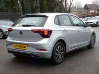 USED 2022 72 VOLKSWAGEN POLO 1.0 TSI Life 5d 95 S/S 1 OWNER FROM NEW, FULL VW SERVICE HISTORY, APPLE CARPLAY / ANDROID AUTO (GIVES YOU SAT NAV), DIGITAL DASH, LANE ASSIST, CRUISE CONTROL & SPEED LIMITER, FRONT ASSIST, ELECTRIC FOLDING HEATED MIRRORS, DAB RADIO, BLUETOOTH, MANUAL GEARBOX, ALLOY WHEELS, AUTOMATIC HEADLIGHTS & WIPERS, AUTO DIMMING REAR VIEW MIRROR, LEATHER MULTIFUNCTION STEERING WHEEL, FRONT CENTRE ARM REST, AIR CON, 2x USB PORTS, ILLUMINATING VANITY MIRRORS, ISO FIX