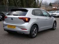 USED 2022 72 VOLKSWAGEN POLO 1.0 TSI R-Line 5d DSG 95 S/S SAT NAV, APPLE CARPLAY / ANDROID AUTO, DIGITAL DASH, FRONT & REAR PARKING SENSORS WITH DISPLAY, LANE ASSIST, ADAPTIVE CRUISE CONTROL, FRONT ASSIST, DYNAMIC ROAD SIGN DISPLAY, ELECTRIC FOLDING HEATED MIRRORS, DAB RADIO, BLUETOOTH, DSG AUTOMATIC GEARBOX, 16 INCH ALLOYS, PRIVACY GLASS, AUTO HEADLIGHTS & WIPERS, LEATHER TIPTRONIC MULTIFUNCTION STEERING WHEEL, FRONT CENTRE ARM REST, SPORT SEATS, BACKGROUND LIGHTS, CLIMATE CONTROL, 4x USB C PORTS, ILLUMINATING VANITY MIRRORS, 1 OWNER, SERVICE HISTORY