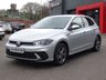USED 2022 72 VOLKSWAGEN POLO 1.0 TSI R-Line 5d DSG 95 S/S SAT NAV, APPLE CARPLAY / ANDROID AUTO, DIGITAL DASH, FRONT & REAR PARKING SENSORS WITH DISPLAY, LANE ASSIST, ADAPTIVE CRUISE CONTROL, FRONT ASSIST, DYNAMIC ROAD SIGN DISPLAY, ELECTRIC FOLDING HEATED MIRRORS, DAB RADIO, BLUETOOTH, DSG AUTOMATIC GEARBOX, 16 INCH ALLOYS, PRIVACY GLASS, AUTO HEADLIGHTS & WIPERS, LEATHER TIPTRONIC MULTIFUNCTION STEERING WHEEL, FRONT CENTRE ARM REST, SPORT SEATS, BACKGROUND LIGHTS, CLIMATE CONTROL, 4x USB C PORTS, ILLUMINATING VANITY MIRRORS, 1 OWNER, SERVICE HISTORY