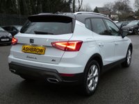 USED 2023 23 SEAT ARONA 1.0 TSI FR 5d 110 S/S FULL LINK FOR APPLE CARPLAY / ANDROID AUTO (GIVES YOU SAT NAV), WIRELESS PHONE CHARGER, REAR PARKING SENSORS, LED LIGHTS, AUTO LIGHTS & WIPERS, ELECTRIC FOLDING DOOR MIRRORS, CRUISE CONTROL & SPEED LIMITER, LANE ASSIST, DAB RADIO, BLUETOOTH PHONE & MEDIA, MANUAL 6 SPEED, TINTED GLASS, BLACK CONTRAST ROOF, ROOF RAILS, 17 INCH ALLOY WHEELS, FRONT FOG LIGHTS, SPORT SEATS, LEATHER FLAT BOTTOM MULTIFUNCTION STEERING WHEEL, 1 OWNER FROM NEW, SERVICE HISTORY