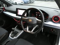 USED 2023 23 SEAT ARONA 1.0 TSI FR 5d 110 S/S FULL LINK FOR APPLE CARPLAY / ANDROID AUTO (GIVES YOU SAT NAV), WIRELESS PHONE CHARGER, REAR PARKING SENSORS, LED LIGHTS, AUTO LIGHTS & WIPERS, ELECTRIC FOLDING DOOR MIRRORS, CRUISE CONTROL & SPEED LIMITER, LANE ASSIST, DAB RADIO, BLUETOOTH PHONE & MEDIA, MANUAL 6 SPEED, TINTED GLASS, BLACK CONTRAST ROOF, ROOF RAILS, 17 INCH ALLOY WHEELS, FRONT FOG LIGHTS, SPORT SEATS, LEATHER FLAT BOTTOM MULTIFUNCTION STEERING WHEEL, 1 OWNER FROM NEW, SERVICE HISTORY