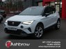 USED 2023 23 SEAT ARONA 1.0 TSI FR 5d 110 S/S FULL LINK FOR APPLE CARPLAY / ANDROID AUTO (GIVES YOU SAT NAV), WIRELESS PHONE CHARGER, REAR PARKING SENSORS, LED LIGHTS, AUTO LIGHTS & WIPERS, ELECTRIC FOLDING DOOR MIRRORS, CRUISE CONTROL & SPEED LIMITER, LANE ASSIST, DAB RADIO, BLUETOOTH PHONE & MEDIA, MANUAL 6 SPEED, TINTED GLASS, BLACK CONTRAST ROOF, ROOF RAILS, 17 INCH ALLOY WHEELS, FRONT FOG LIGHTS, SPORT SEATS, LEATHER FLAT BOTTOM MULTIFUNCTION STEERING WHEEL, 1 OWNER FROM NEW, SERVICE HISTORY