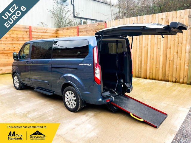 View our Ford Tourneo Custom L2 LWB Twin Wheelchair Accessible Disabled Access Vehicle WAV