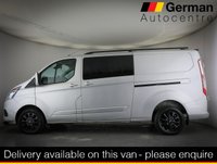USED 2023 23 FORD TRANSIT CUSTOM 2.0 320 EcoBlue Limited Crew Van Double Cab 5dr Diesel Auto L2 H1 Euro 6 (130 ps) EURO 6 ULEZ COMPLIANT LWB AUTOMATIC