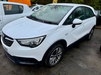 USED 2017 17 VAUXHALL CROSSLAND X 1.2 Turbo ecoTEC SE SUV 5dr Petrol Manual Euro 6 (s/s) (110 ps) ** PETROL....... 5 SPEED........SERVICE HISTYORY 7 STAMPS....,,.,. 2 KEYS.........�&pound;195 ROAD TAX........... 58 MPG.........X SE EDITION......... MEDIA SCREEN...........CRUISE CONTROL..........BLUETOOTH.........AIRCON.......,..,AMAZING VALUE @ ONLY �&pound;4795 !! ** 