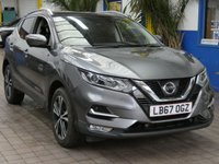 USED 2018 67 NISSAN QASHQAI 1.2 DIG-T N-Connecta SUV 5dr Petrol Manual Euro 6 (s/s) (115 ps) SAT NAV SUNROOF REAR VIEW CAMERA CRUISE CONTROL PARKING SENSORS 2 OWNERS EXCELLENT SERVICE HISTORY 7 SERVICES TO 68K MILES