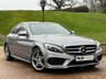 USED 2015 65 MERCEDES-BENZ C-CLASS 2.1 C250d AMG Line (Premium) Saloon 4dr Diesel 7G-Tronic+ Euro 6 (s/s) (204 ps) PAN ROOF - RED LTH - HTD SEATS.