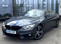 USED 2016 16 BMW 4 SERIES 3.0 430d M Sport Convertible 2dr Diesel Auto Euro 6 (s/s) (258 ps) - SAT NAV - HEATED LEATHER - P/SENSORS - BLUETOOTH - CRUISE - DAB RADIO