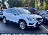 USED 2019 19 SEAT ATECA 1.6 TDI XCELLENCE SUV 5dr Diesel Manual Euro 6 (s/s) (115 ps) DEALER SERVICED+NAV+VOICE+MEDIA+DAB+PARK ASSIST+LOW MILEAGE+HIGH SPEC+ONLY 34,000 MILES FSH