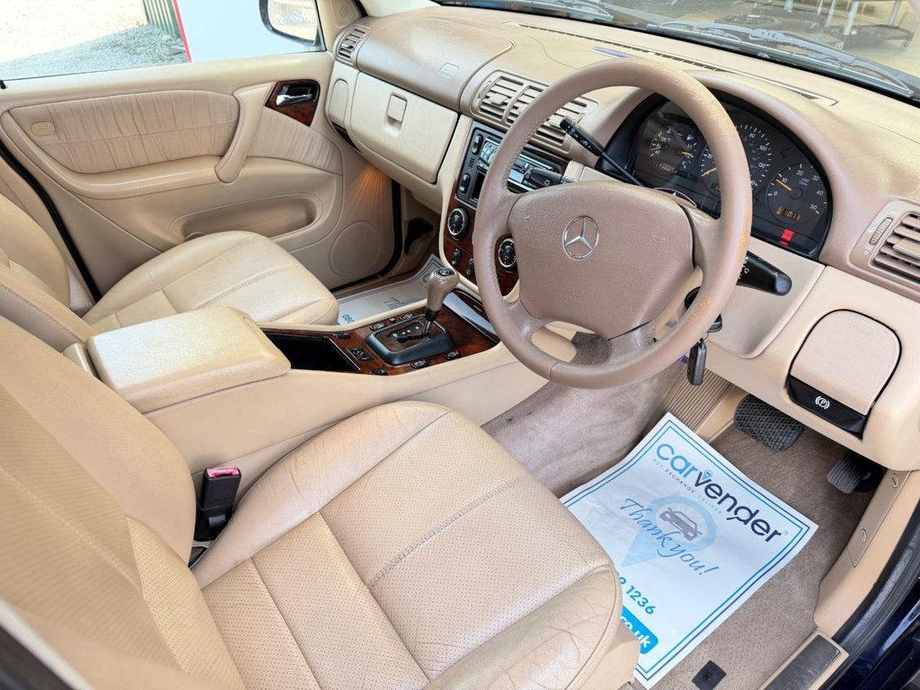 USED 2002 52 MERCEDES-BENZ M-CLASS 2.7 ML270 CDI SUV 5dr Diesel Automatic (250 g/km, 163 bhp) |Rear Low Mileage|Heated Seats|