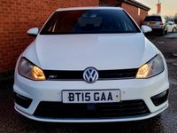 USED 2015 15 VOLKSWAGEN GOLF 2.0 TDI BlueMotion Tech R-Line Hatchback 5dr Diesel DSG Euro 5 (s/s) (150 ps) SAT NAV - &pound;35 TAX - 9 SERVICES - RARE MODEL