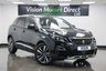 USED 2019 69 PEUGEOT 3008 1.2 PureTech GT Line Premium Euro 6 (s/s) 5dr Panoramic Roof, Black Leather