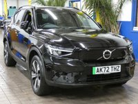 USED 2023 72 VOLVO XC40 Recharge Twin 78kWh Plus SUV 5dr Electric Auto AWD (408 ps) SAT NAV PART LEATHER HEATED SEATS CRUISE CONTROL PARKING SENSORS 1 OWNER FROM NEW SERVICE HISTORY WARRANTY