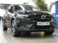 USED 2023 72 VOLVO XC40 Recharge Twin 78kWh Plus SUV 5dr Electric Auto AWD (408 ps) SAT NAV PART LEATHER HEATED SEATS CRUISE CONTROL PARKING SENSORS 1 OWNER FROM NEW SERVICE HISTORY WARRANTY