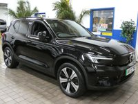 USED 2023 72 VOLVO XC40 Recharge Twin 78kWh Plus SUV 5dr Electric Auto AWD (408 ps) SAT NAV PART LEATHER HEATED SEATS CRUISE CONTROL PARKING SENSORS 1 OWNER FROM NEW SERVICE HISTORY WARRANTY