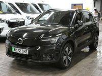 USED 2023 72 VOLVO XC40 Recharge Twin 78kWh Plus SUV 5dr Electric Auto AWD (408 ps) SAT NAV PART LEATHER HEATED SEATS CRUISE CONTROL PARKING SENSORS 1 OWNER FROM NEW SERVICE HISTORY WARRANTY