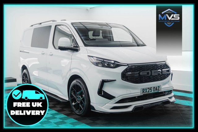 View our Ford Transit Custom 2.0 320 SWB FACTORY SPORT + HALO X 170BHP AUTO DCAB - TOP SPEC