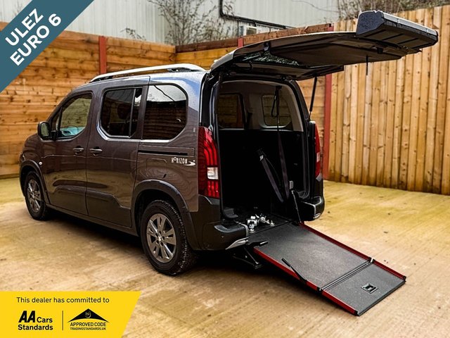 View our Peugeot Rifter 3 Seat Wheelchair Accessible Disabled Access Vehicle WAV