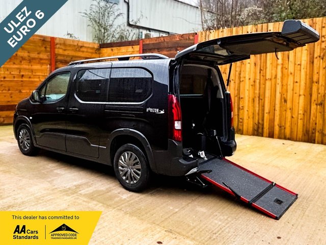 View our Peugeot Rifter L2 LWB 3 Seat Wheelchair Accessible Disabled Access Vehicle WAV