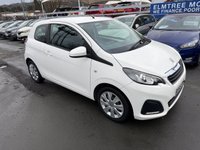 USED 2018 68 PEUGEOT 108 1.0 Petrol, Active Edition, Hatchback, 3 Door, Manual, Euro 6. FULL 12 MONTH MOT WITH EVERY CAR