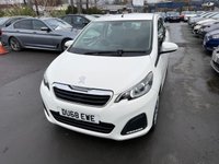 USED 2018 68 PEUGEOT 108 1.0 Petrol, Active Edition, Hatchback, 3 Door, Manual, Euro 6. FULL 12 MONTH MOT WITH EVERY CAR