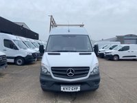 USED 2017 17 MERCEDES-BENZ SPRINTER 2.1 314 CDI L2 H2 MWB RWD GLASS FRAIL WINDOW RACK CARRIER PANEL VAN 140BHP. EURO 6 ULEZ. PX 1 OWNER. GLASS RACK WINDOW FRAIL. EURO 6. PX