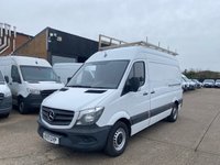 USED 2017 17 MERCEDES-BENZ SPRINTER 2.1 314 CDI L2 H2 MWB RWD GLASS FRAIL WINDOW RACK CARRIER PANEL VAN 140BHP. EURO 6 ULEZ. PX 1 OWNER. GLASS RACK WINDOW FRAIL. EURO 6. PX