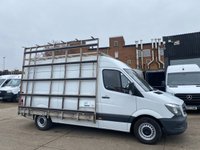 USED 2017 17 MERCEDES-BENZ SPRINTER 2.1 314 CDI L2 H2 MWB RWD GLASS FRAIL WINDOW RACK CARRIER PANEL VAN 140BHP. EURO 6 ULEZ. PX 1 OWNER. GLASS RACK WINDOW FRAIL. EURO 6. PX