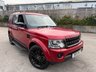 USED 2015 15 LAND ROVER DISCOVERY 4 3.0 SD V6 HSE SUV 5dr Diesel Auto 4WD Euro 5 (s/s) (255 bhp) 1 FORMER KEEPER FINISHED IN FIRENZE RED WITH BLACK LEATHER UPHOLSTERY-BLACK STYLING-20