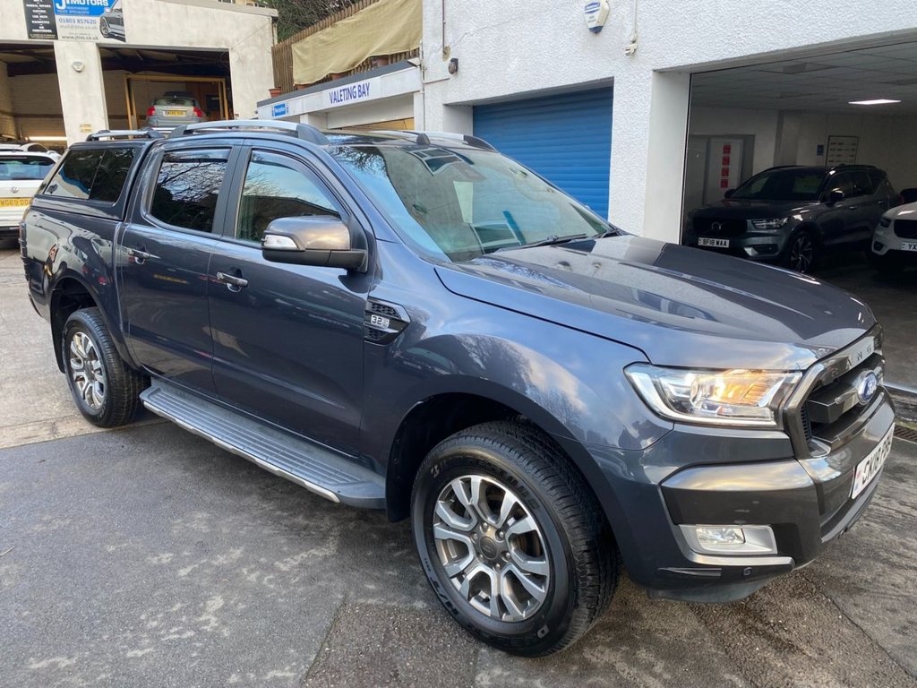 USED 2018 18 FORD RANGER 3.2 TDCi Wildtrak Pickup Double Cab 4dr Diesel Auto 4WD Euro 5 (200 ps) NO V A T AUTOMATIC
