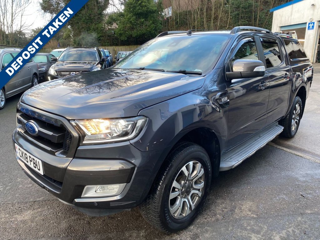 USED 2018 18 FORD RANGER 3.2 TDCi Wildtrak Pickup Double Cab 4dr Diesel Auto 4WD Euro 5 (200 ps) NO V A T AUTOMATIC