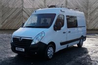 USED 2018 68 VAUXHALL MOVANO L2 H2 Crew Van with Integrated Mess Unit With Air Conditioning Cdti 130 PS. FREE 3 YEAR WARRANTY COVER ON THIS VAN  A supremely versatile and well-equipped vehicle, perfectly configured for teams requiring both substantial cargo capacity and on-the-go amenity space.  This example is in great condition and boasts a comprehensive specification for comfort and functionality. It features a robust CDTi 130 PS engine, paired with essential travel comforts including Air Conditioning and Cruise Control. Practical additions like Front Fog Lights and a Speed Limiter enhance safety and control in all conditions.  The unique interior offers flexible seating for seven crew members. The integrated mess unit, complete with a fitted Table and Microwave, provides a dedicated space for breaks and planning. Rear Heating ensures comfort throughout the cabin.  This well-maintained van has had just one owner from new. Its history is supported by three services recorded on the printout, and it comes with both sets of keys.  An outstanding, ready-to-work proposition combining space, specification, and proven history.  Discover this exceptional and highly practical Movano today. R &pound;8499 ?&pound;8999 ? 