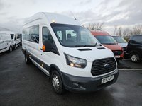 USED 2018 67 FORD TRANSIT 2.2 TDCi 460 HDT Minibus 5dr Diesel Manual L4 H3 (17 seats) (196 g/km, 153 bhp) 3 MONTHS WARRANTY - ULEZ COMPLIANT