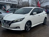 USED 2020 70 NISSAN LEAF 62kWh e+ n-tec Hatchback 5dr Electric Auto (217 ps) Heated leather trim and steering wheel, Navi, 360* cameras