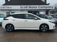 USED 2020 70 NISSAN LEAF 62kWh e+ n-tec Hatchback 5dr Electric Auto (217 ps) Heated leather trim and steering wheel, Navi, 360* cameras