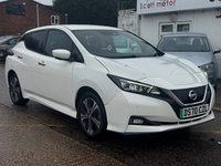 USED 2020 70 NISSAN LEAF 62kWh e+ n-tec Hatchback 5dr Electric Auto (217 ps) Heated leather trim and steering wheel, Navi, 360* cameras
