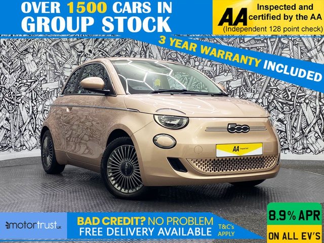 2022 500e 42kwh icon hatchback 3dr electric auto (118 ps) 2022 26,500 miles range: 200mi fast charge: 35 mins £11,495 £182.18... photo