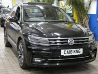 USED 2018 18 VOLKSWAGEN TIGUAN 2.0 TSI R-Line SUV 5dr Petrol DSG 4Motion Euro 6 (s/s) (180 ps) 4WD SAT NAV ANDROID APPLE CARPLAY SUNROOF HEATED SEATS CRUISE CONTROL PARKING SENSORS SERVICE HISTORY WARRANTY