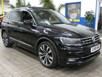 USED 2018 18 VOLKSWAGEN TIGUAN 2.0 TSI R-Line SUV 5dr Petrol DSG 4Motion Euro 6 (s/s) (180 ps) 4WD SAT NAV ANDROID APPLE CARPLAY SUNROOF HEATED SEATS CRUISE CONTROL PARKING SENSORS SERVICE HISTORY WARRANTY