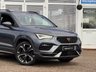 USED 2020 70 SEAT CUPRA ATECA 2.0 TSI SUV 5dr Petrol DSG 4Drive Euro 6 (s/s) (300 ps) Finished in RHODIUM GREY MET with LEATHER ALCANTARA SPORTS TRIM. This high performance compact SUV, known for blending SUV practicality with sports car thrills. In short this Ateca is quick, practical and handles pretty well. Features includes Sat Nav, Virtual Dash, Quad Pipe Exhaust, DAB and Apple Play, B/Tooth, Park Assist, 360 Top View Cameras and more. Dealer serviced at 7794 miles, 18075 miles, 33939 miles, 44656 miles and at 54263 miles on 4/12/2025.