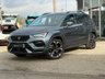 USED 2020 70 SEAT CUPRA ATECA 2.0 TSI SUV 5dr Petrol DSG 4Drive Euro 6 (s/s) (300 ps) Finished in RHODIUM GREY MET with LEATHER ALCANTARA SPORTS TRIM. This high performance compact SUV, known for blending SUV practicality with sports car thrills. In short this Ateca is quick, practical and handles pretty well. Features includes Sat Nav, Virtual Dash, Quad Pipe Exhaust, DAB and Apple Play, B/Tooth, Park Assist, 360 Top View Cameras and more. Dealer serviced at 7794 miles, 18075 miles, 33939 miles, 44656 miles and at 54263 miles on 4/12/2025.