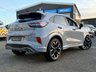 USED 2021 21 FORD PUMA 1.0T EcoBoost ST-Line X SUV 5dr Petrol DCT Euro 6 (s/s) (125 ps) Finished in GREY MATTER with BLACK PART LEATHER with Red Stitching Trim. This Ford Puma certainly looks the part. It's got the raised up driving position, the eye-catching design, and a sort of miniature SUV shape. Features include Sat Nav, DAB Radio, B/Tooth, Apple Play, Power Folding Mirrors, 18" Alloys, Park Sensors, Heated Front Screen, B and O Speakers, 2 Keys and more. Dealer serviced at 17898 miles and on arrival at 28226 miles.