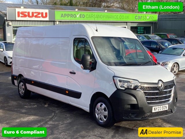 View our Renault Master 2.3 dCi 35 Advance Panel Van, 47,500 miles, Euro 6 ULEZ, manual, A/C, Bluetooth, DAB, Rear Sensors. Final price plus VAT @ 20%!