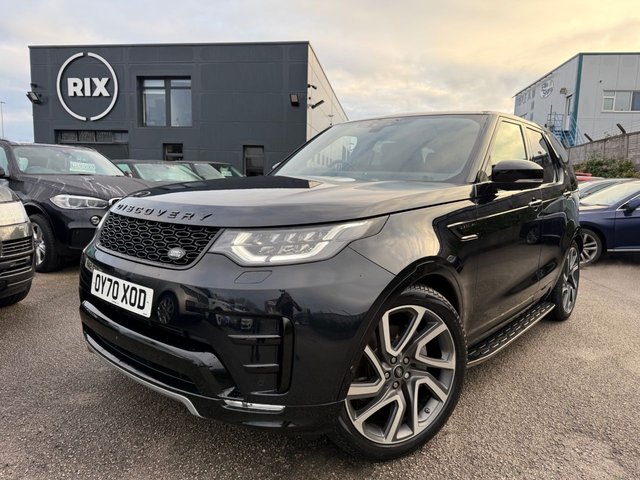 2020 70 Land Rover Discovery 5 3.0 SD V6 HSE Luxury SUV 5dr Diesel Auto 4WD Euro 6 (s/s) (306 ps)-Top Specification-2 Owner Car-Finished In Rare Farallon Pearl Metallic-Heated Ebony Leather Upholstery-Rear Entertainment-Mud Flaps-Privacy Glass-Side Steps-22 Inch Alloy Wheels-Black Exterior Pack-7 Seats-Meridian Sound-Electric Memory Front Seats-Front & Rear Parking Sensors-Mfsw-Dual Climate Control-Cruise Control-Dab Radio-Bluetooth-Satnav-Heated Steering Wheel-Apple Car Play-5 Main Dealer Services-Fantastic Example.