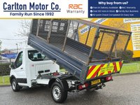USED 2021 21 FORD TRANSIT 2.0 350 EcoBlue Leader C/Cab 2dr TIPPER CAGED BODY L2 Euro 6 (s/s) (130 ps) CAGED SIDED-TIPPER- REFUGE