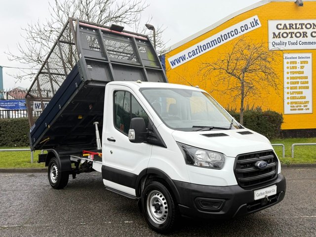 2021 21 Ford Transit 2.0 350 EcoBlue Leader C/Cab 2dr TIPPER CAGED BODY L2 Euro 6 (s/s) (130 ps)